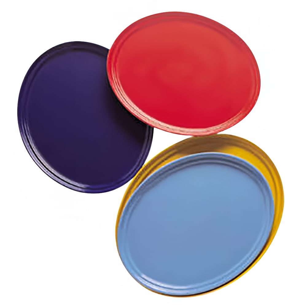 144-2700526 Oval Serving Camtray - 22x27", Fiberglass, Galaxy Antique Parchment Gold