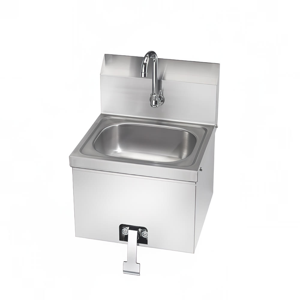 381-HS15 Wall Mount Commercial Touchless Hand Sink w/ 14"L x 10"W x 6"D Bowl, Goos...