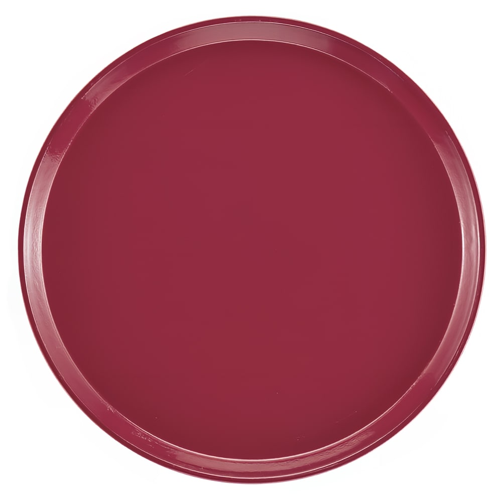 144-1600410 16" Round Serving Camtray - Fiberglass, Raspberry Cream