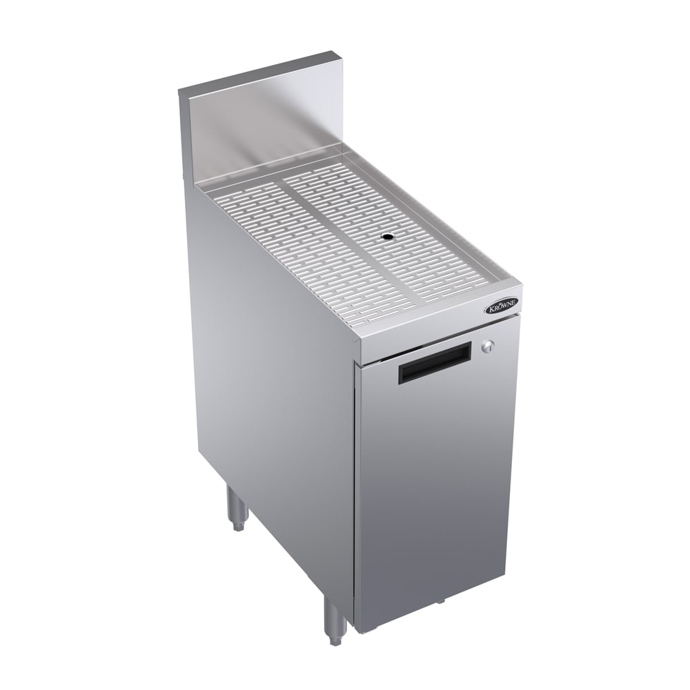 381-KR18SD12 Under Bar Glass Storage Unit - Hinged Door Base, 6 1/2" Back Splash, 12" x...