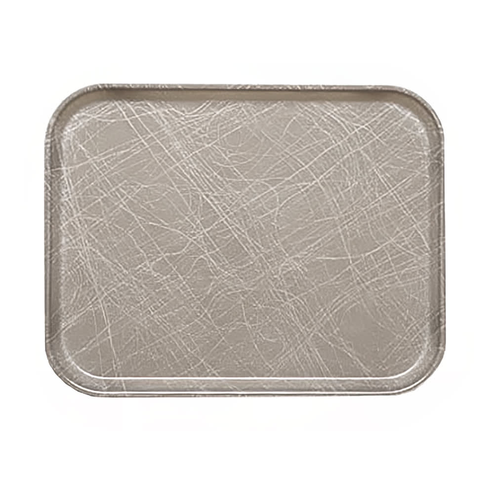 144-1318215 Fiberglass Camtray® Cafeteria Tray - 17 3/4"L x 12 3/5" W, Abstract Gray