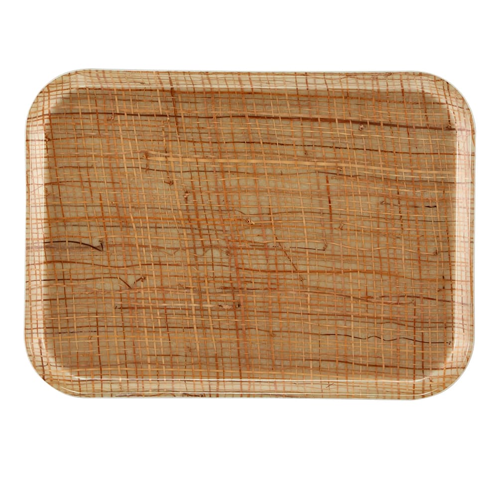 144-1318204 Fiberglass Camtray® Cafeteria Tray - 17 3/4"L x 12 3/5" W, Rattan