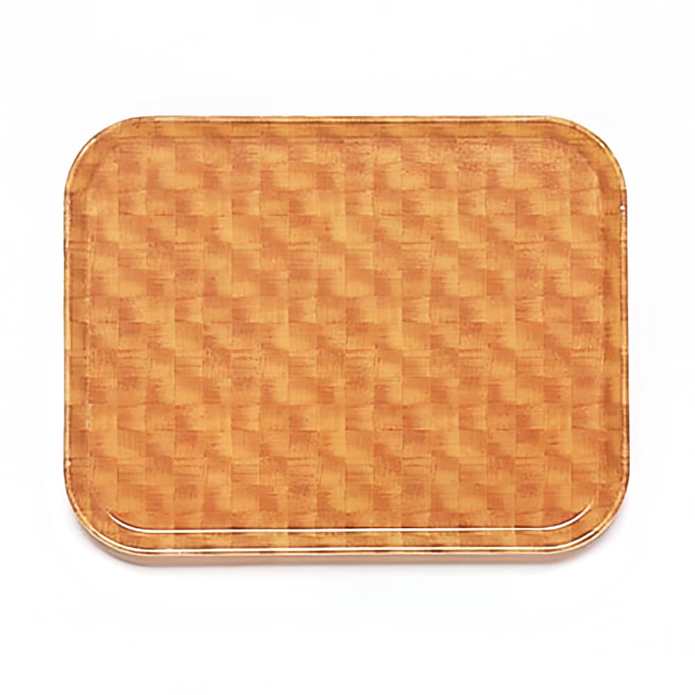 144-1418302 Fiberglass Camtray® Cafeteria Tray - 18"L x 14"W, Light Basketweave