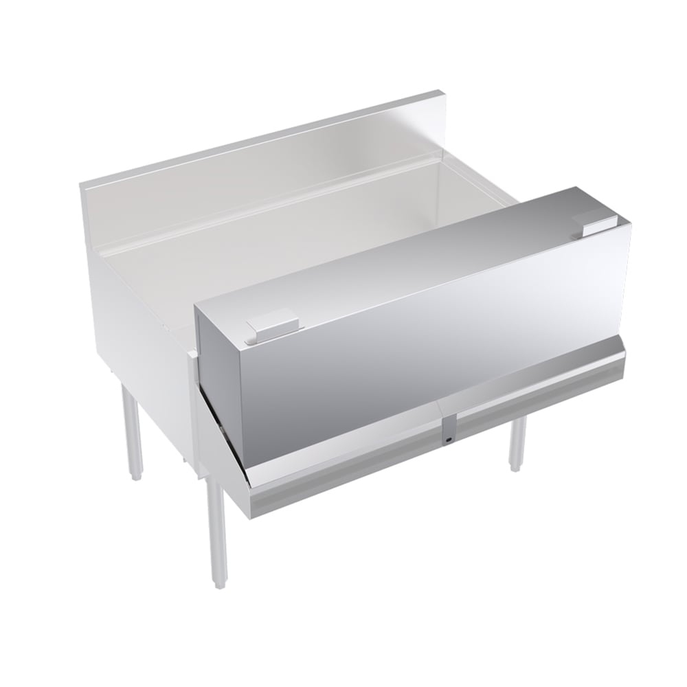 381-KRDC42 42" L Locking Cover for Double Speed Rail, Stainless