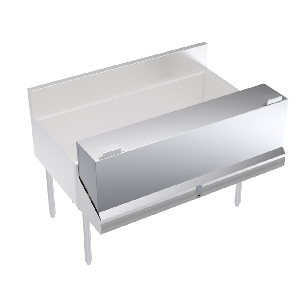 381-KRDC48 48" L Locking Cover for Double Speed Rail, Stainless