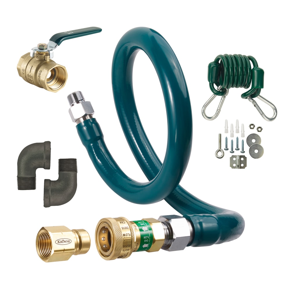 381-M10024K 24" Gas Connector Kit w/ 1" Male/Male Couplings