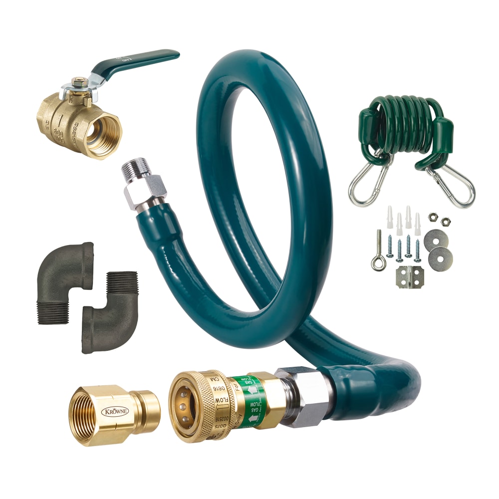 381-M5036K 36" Gas Connector Kit w/ 1/2" Male/Male Couplings