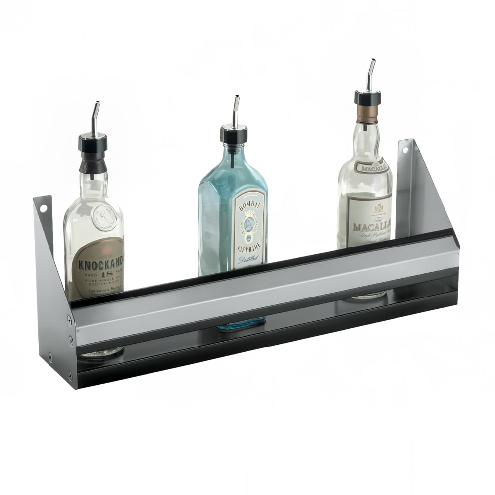 381-RS84 84" L Single Speed Rail w/ Sound Deadened Bottom, Stainless