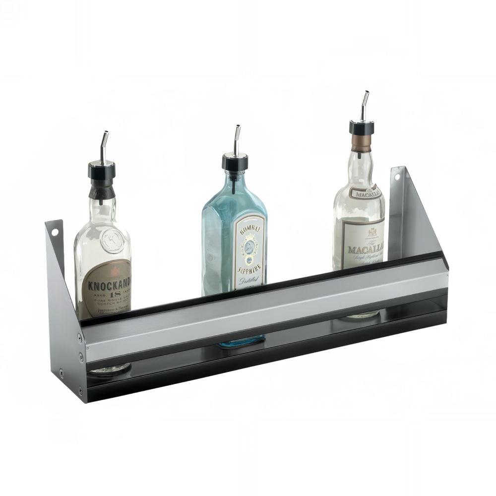 381-RS96 96" L Single Speed Rail w/ Sound Deadened Bottom, Stainless