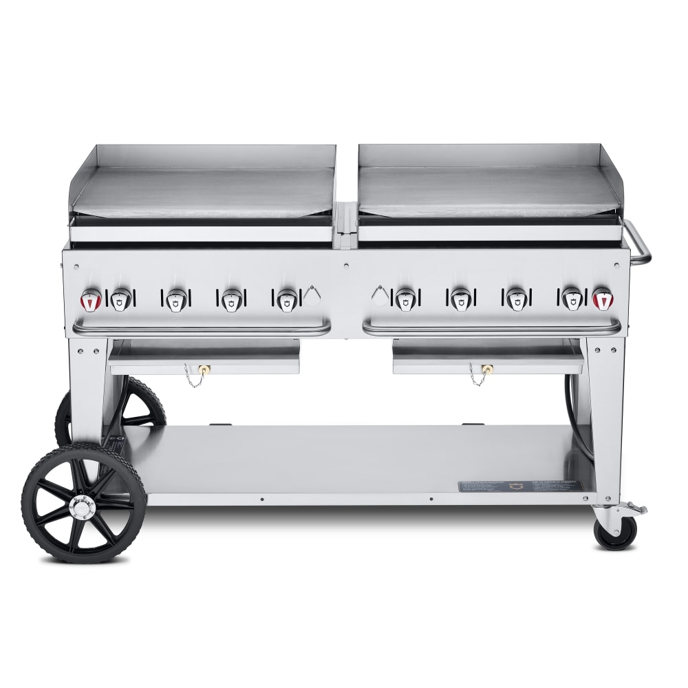 Crown Verity CV-MG-60LP 58" Mobile Gas Commercial Outdoor Griddle, Liquid Propane