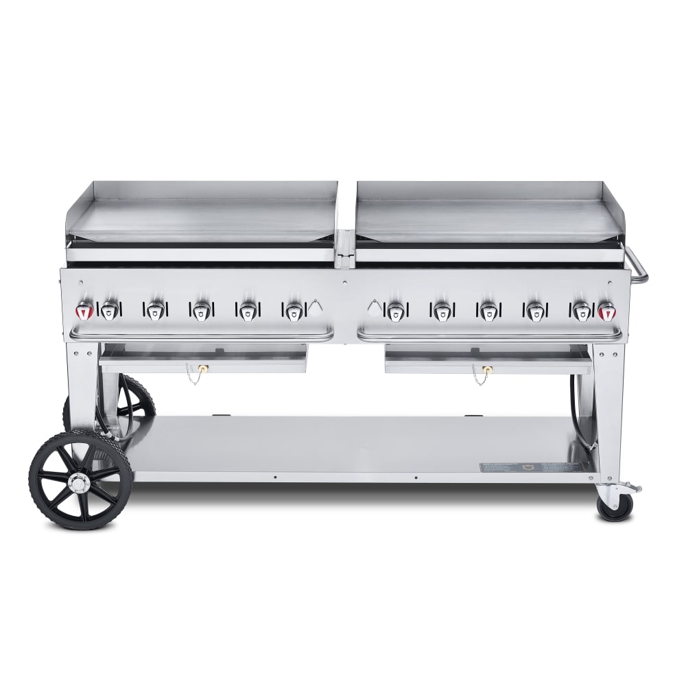 828-MG72NG 70" Mobile Gas Commercial Outdoor Griddle, Natural Gas