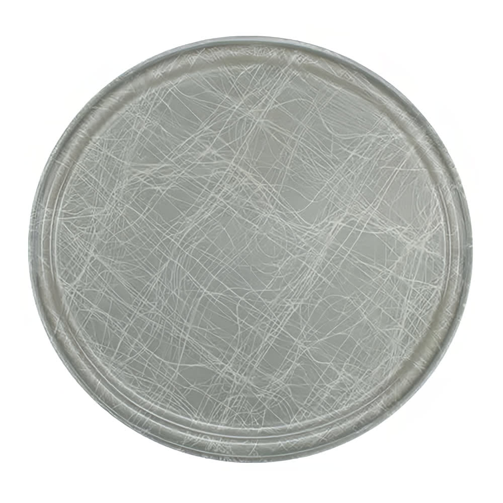 144-1200215 12" Round Serving Camtray - Fiberglass, Abstract Gray
