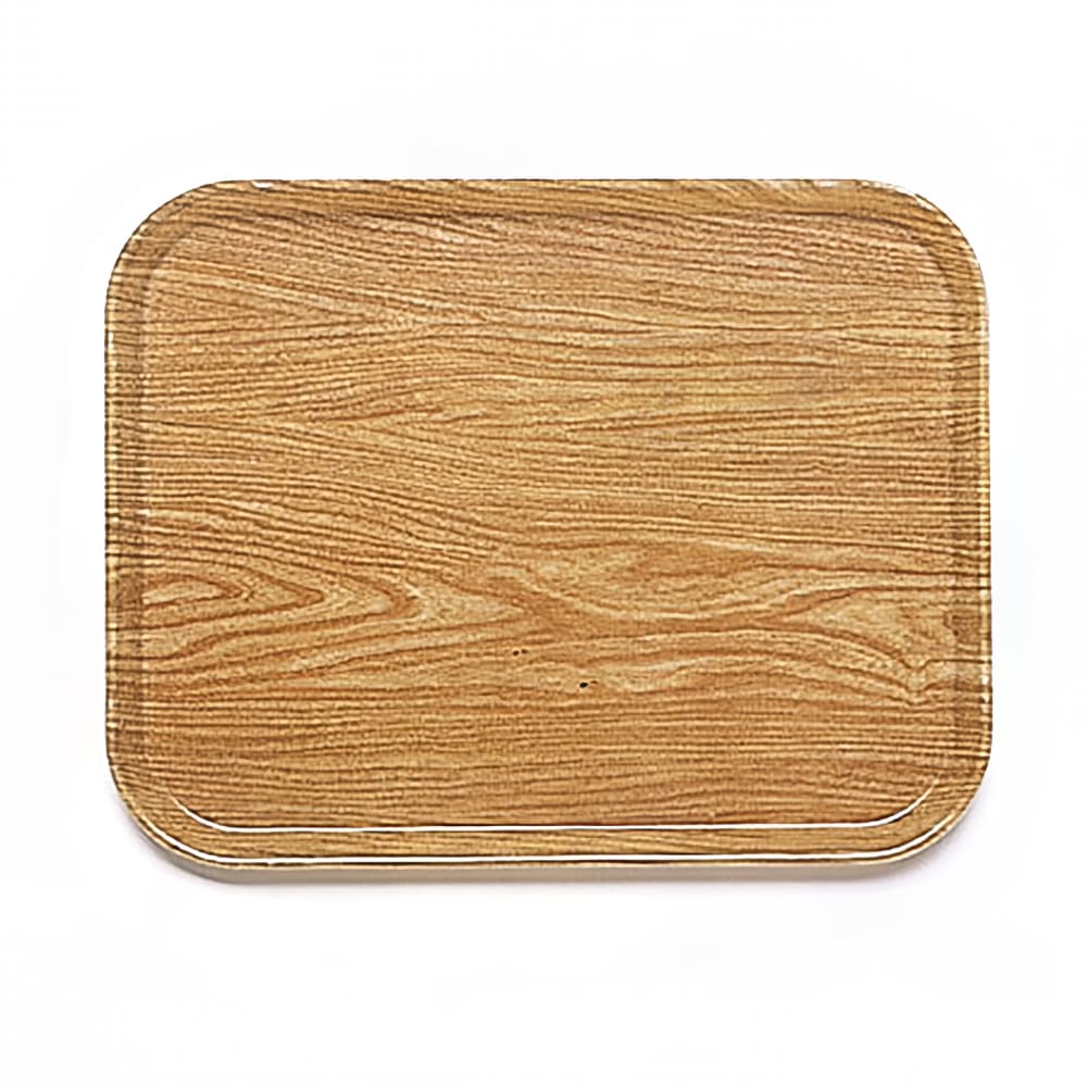 144-1116307 Fiberglass Camtray® Cafeteria Tray Insert - 15 4/5"L x 10 4/5"W, Light Elm