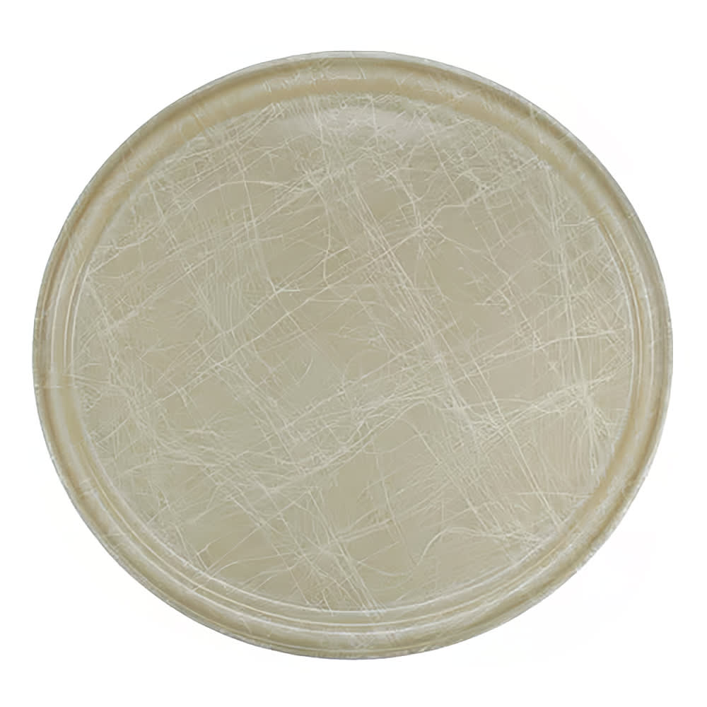 144-1300214 13" Round Serving Camtray - Fiberglass, Abstract Tan