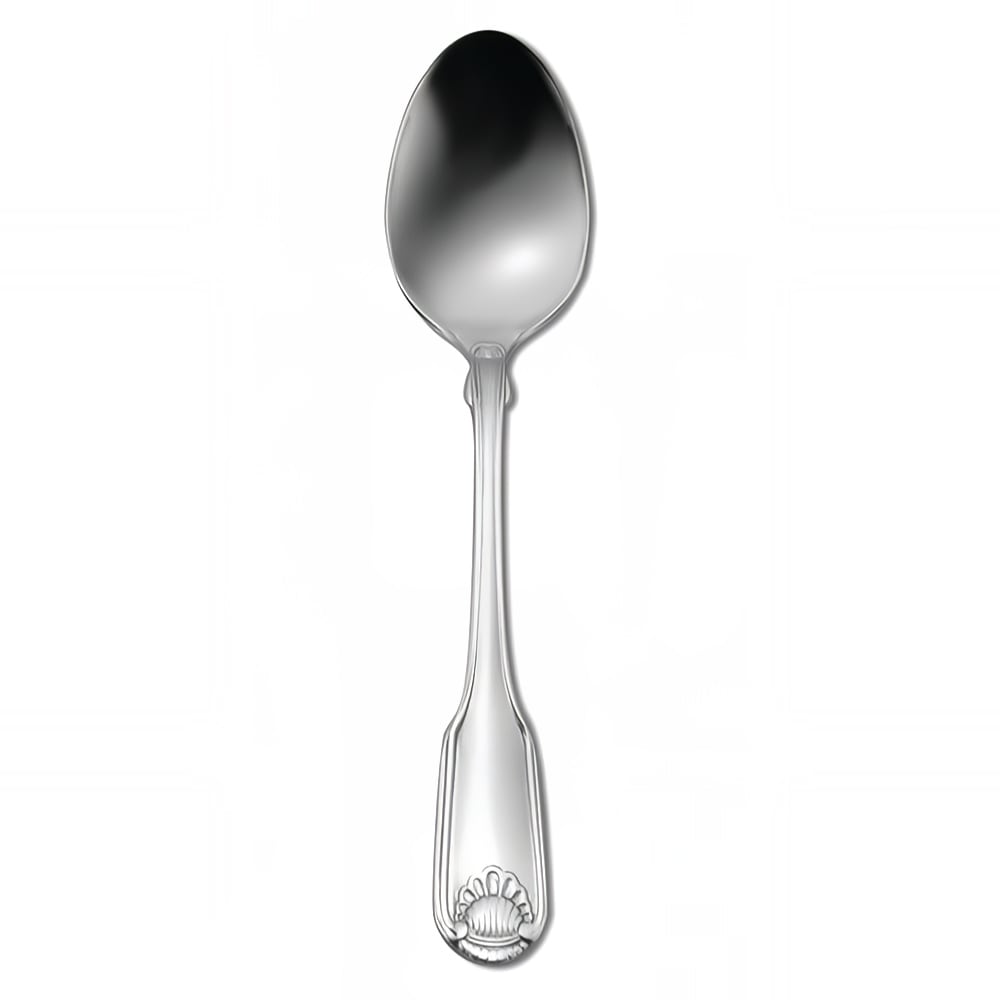Oneida 2496SPLF 6 3/4" Dessert Spoon with 18/10 Stainless Grade, Classic Shell Pattern