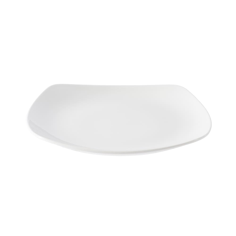 893-WHSP111 10" Square X Squared Plate - Ceramic, White