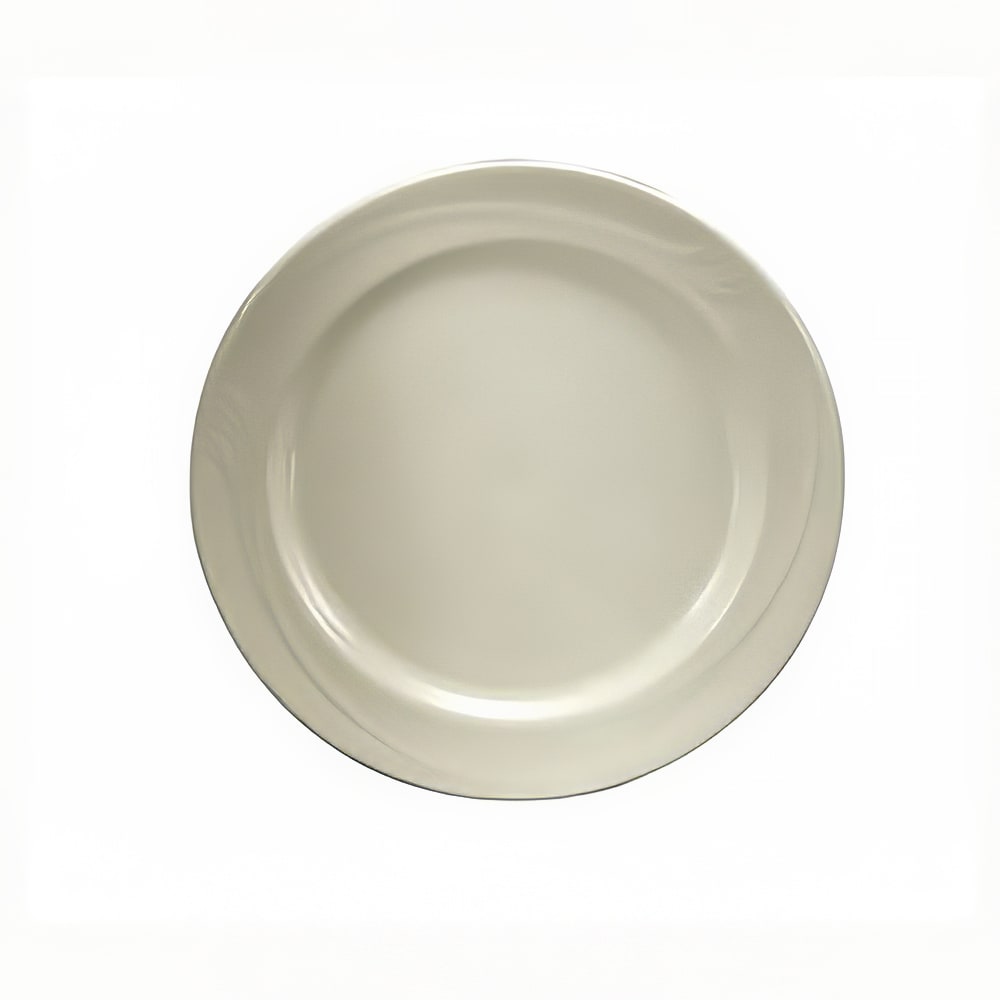324-F1040000125 7 1/4" Round Espree Plate - Wide Rim, China, Cream White