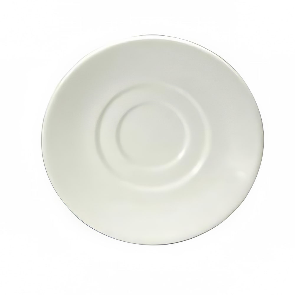 324-F1130000500 6 1/4" Round Gemini Saucer - Bone China, Warm White