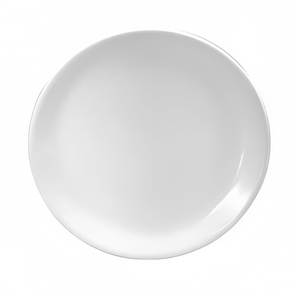 Oneida F8000000125C 7 1/4" Round Buffalo Plate - Porcelain, Bright White