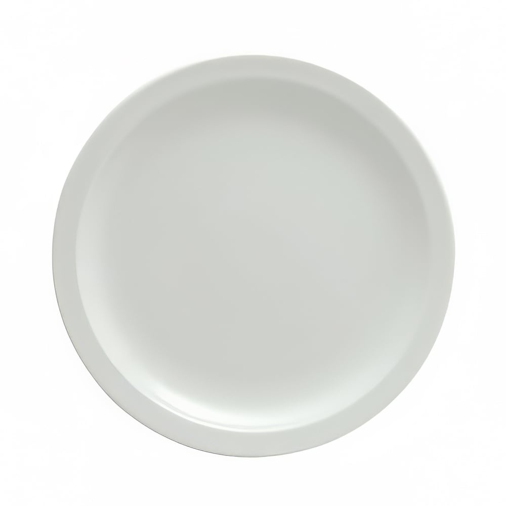 324-F8000000143 9 1/2" Round Buffalo Plate - Porcelain, Bright White