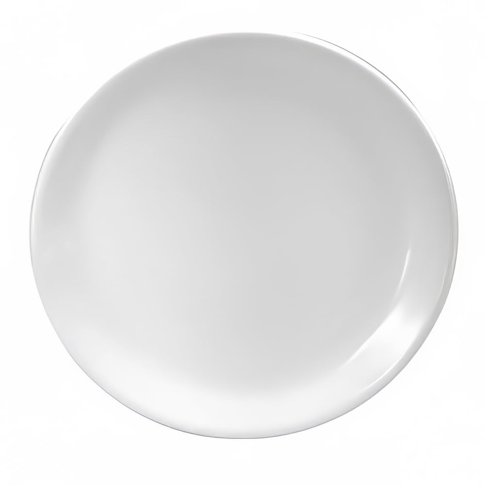 Oneida F8000000111C 5 7/16" Round Buffalo Plate - Porcelain, Bright White