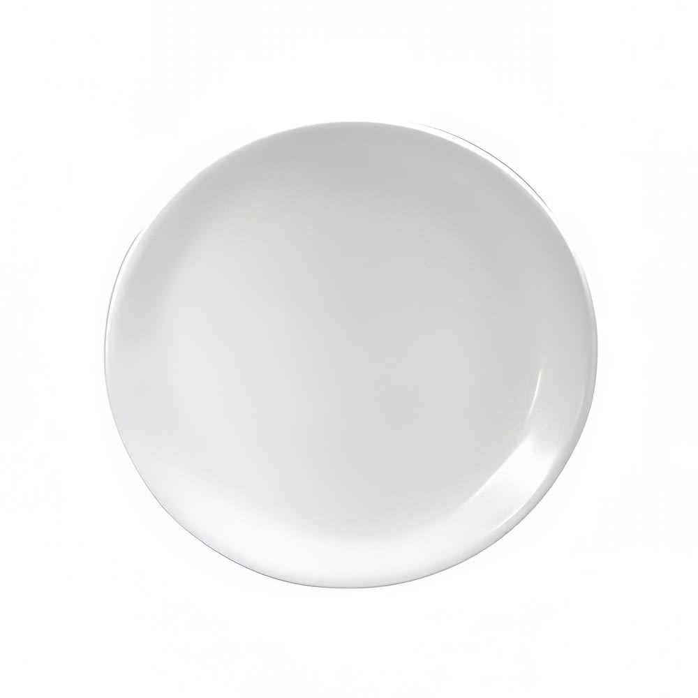 Oneida F8000000151C 10 1/2" Round Buffalo Plate - Porcelain, Bright White