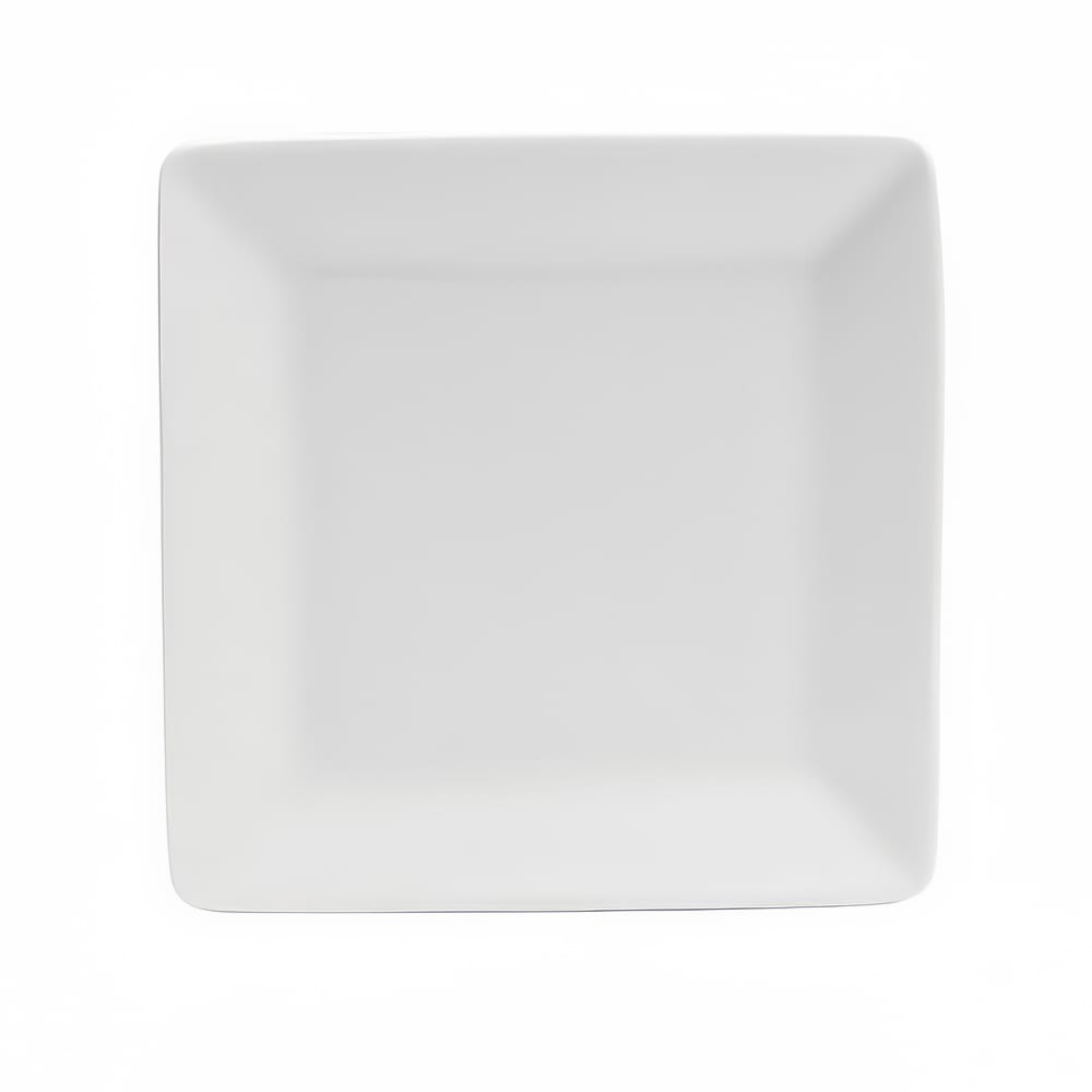 Oneida F8010000115S 5" Square Buffalo Euro Plate - Porcelain, Bright White
