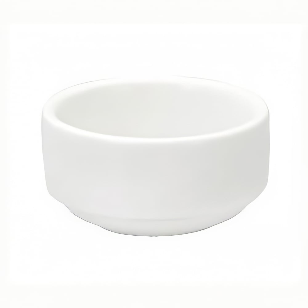 324-F8010000610M 1 1/2 oz Mini Buffalo Ramekin - Porcelain, Bright White