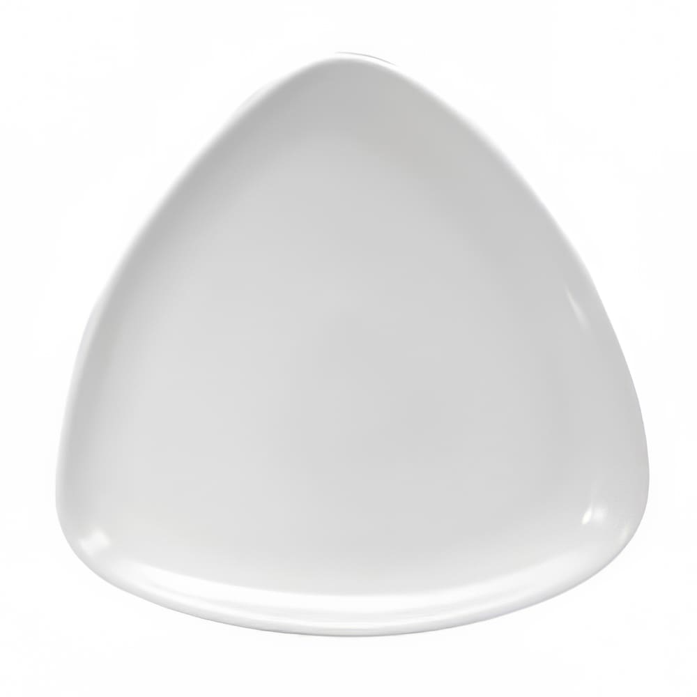 Oneida F9000000137T 8 7/8" Triangular Buffalo Plate - Porcelain, Cream White