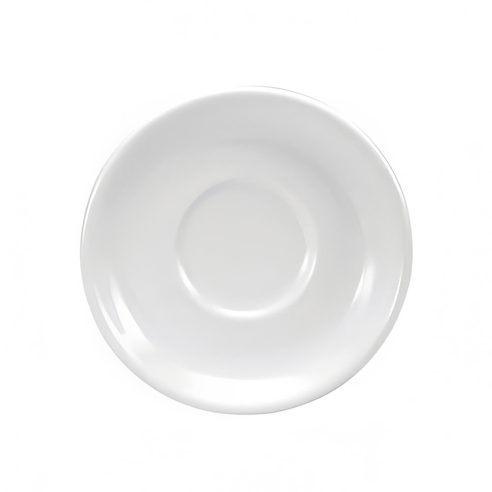 324-F9010000502 6 1/8" Round Buffalo Saucer - Porcelain, Cream White