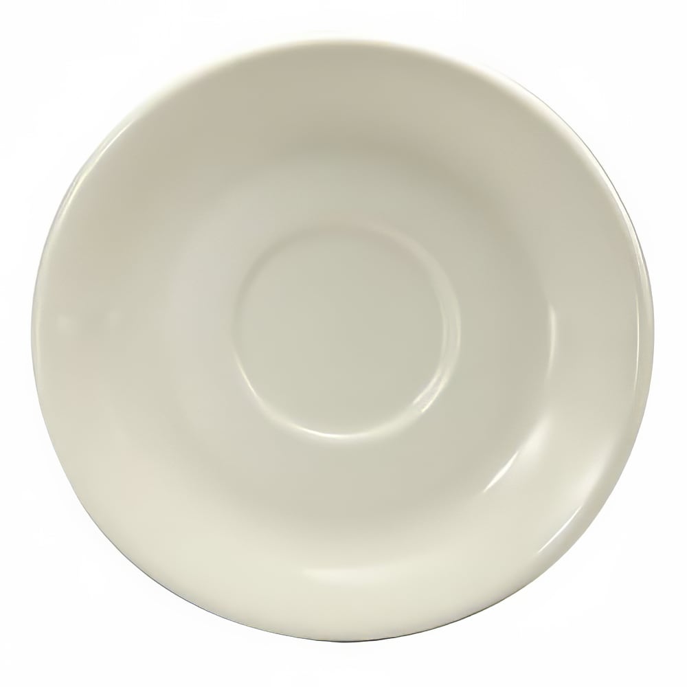 Oneida F9010000504 6 7/8" Round Buffalo Saucer - Porcelain, Cream White