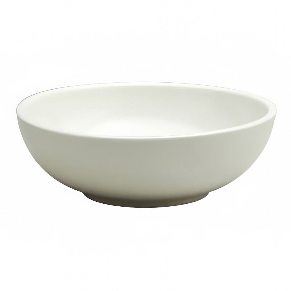 324-F9010000759 68 oz Round Buffalo Coupe Bowl - Porcelain, Cream White