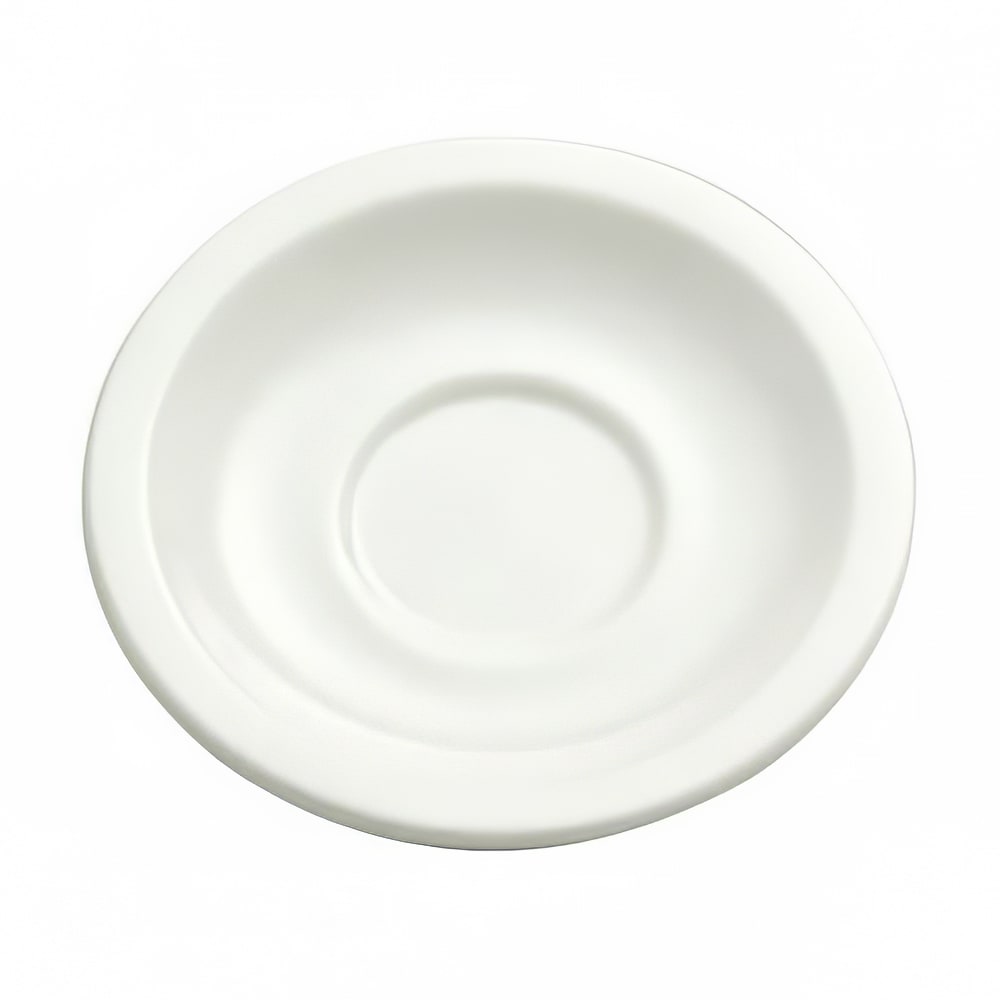 Oneida F9010000501 5 1/2" Round Buffalo Saucer - Porcelain, Cream White