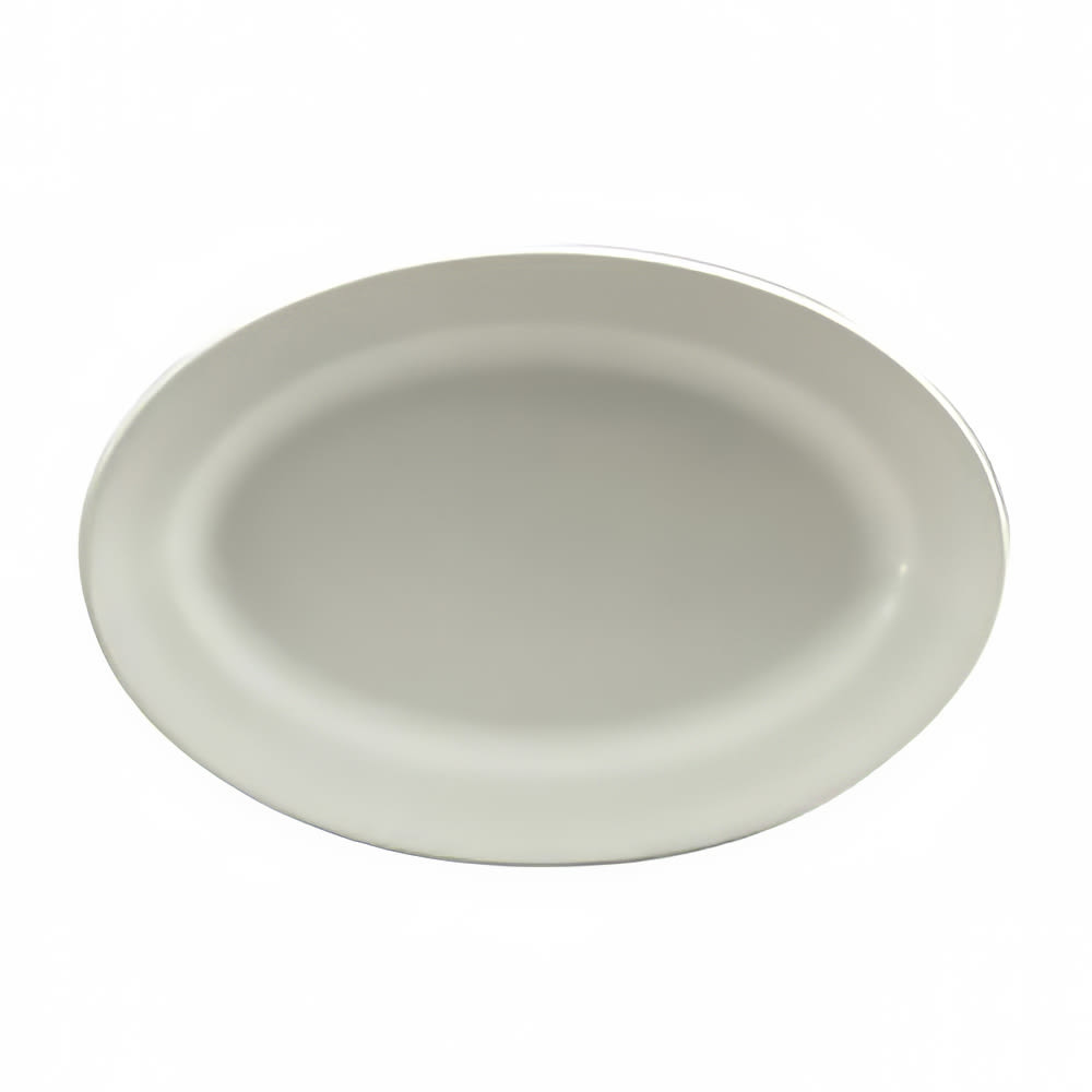 324-R4220000368 12 5/8" Oval Royale Platter - Porcelain, Bright White