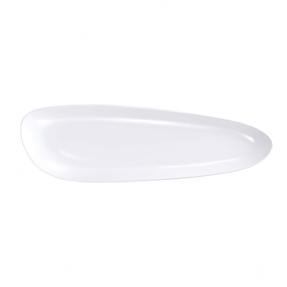 Oneida R4700000440 16 1/4" Freeform Mood Tray - Porcelain, Bright White