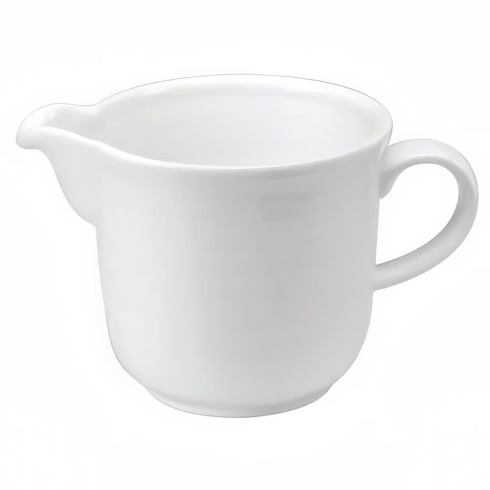 324-R4570000804 6 oz Sant' Andrea® Botticelli Creamer - Porcelain, Bright White