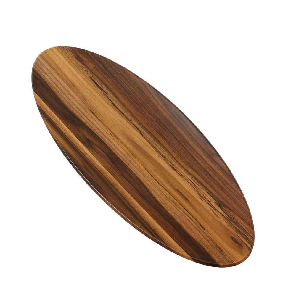 166-AWM25 Oval Serving Board - 25 1/2" x 10 1/4", Melamine, Acacia Wood