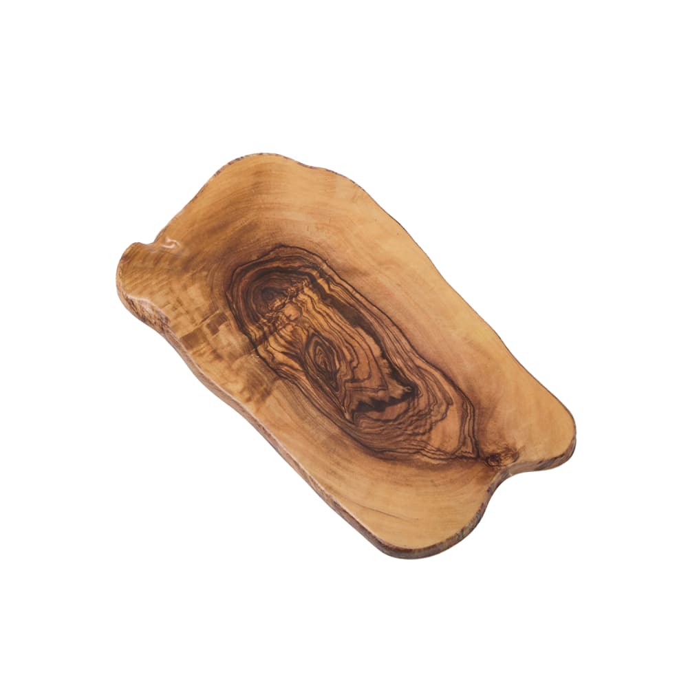 166-OWM17 Organic Serving Board - 17 3/8" x 9 7/8", Melamine, Olive Wood