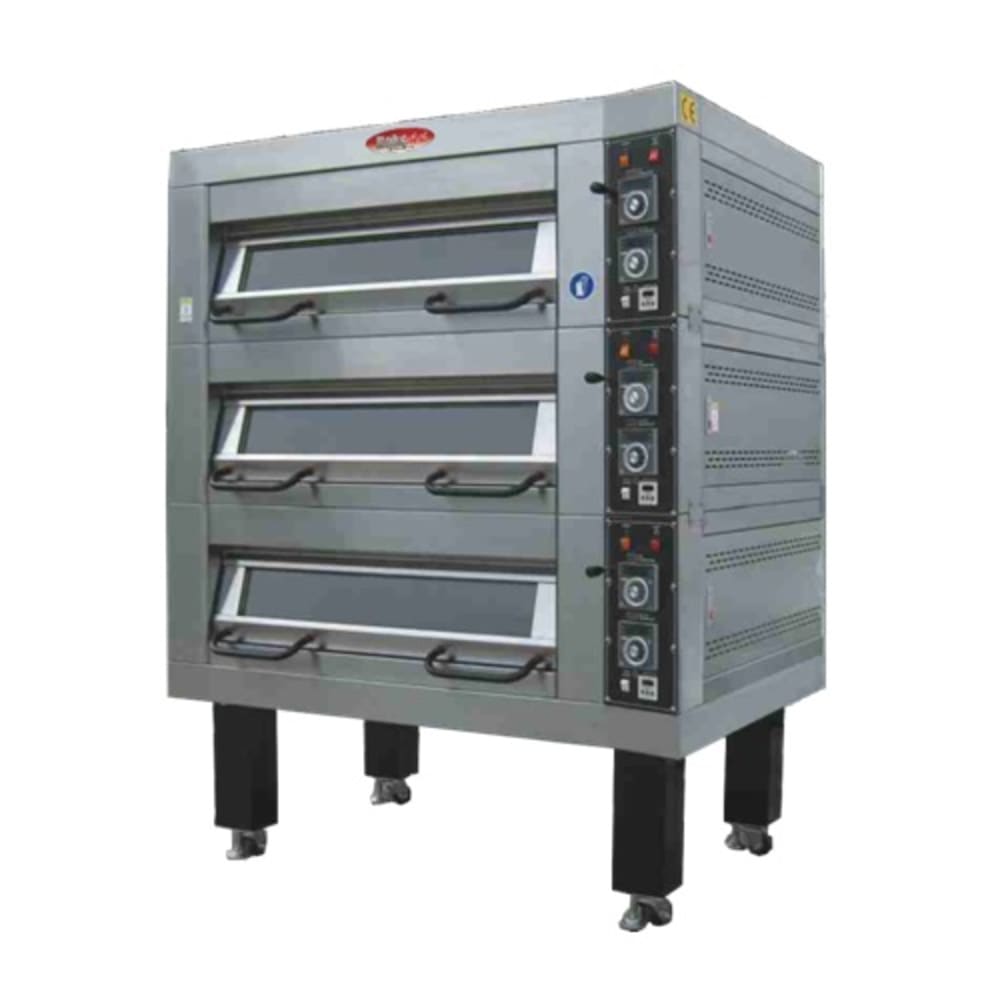 012-BMDDD04 Floor Model Quadruple Multi-Purpose Deck Oven - 220v