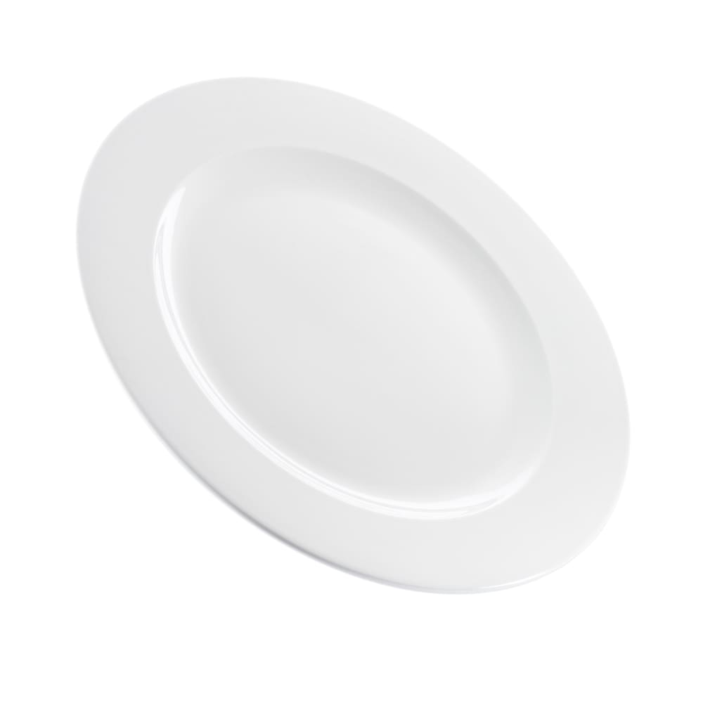 893-WHVP111 12" Round Profile Plate - Ceramic, White