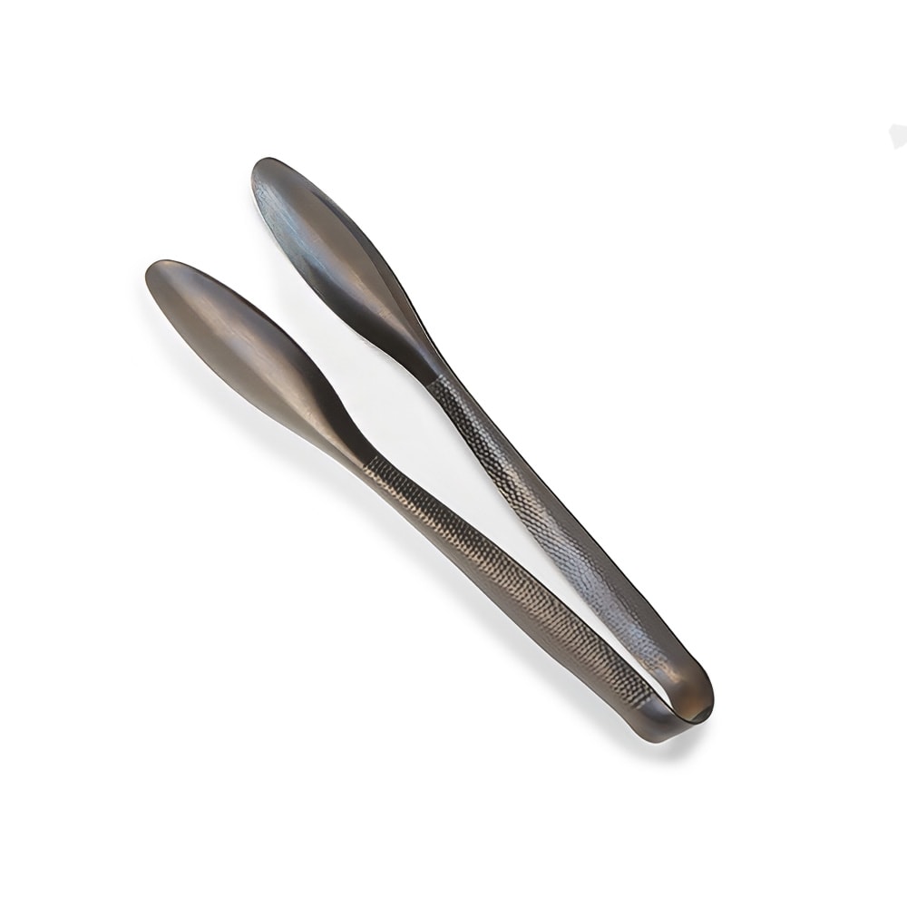 166-BLHT2 11 3/4"L Stainless Serving Tongs, Black