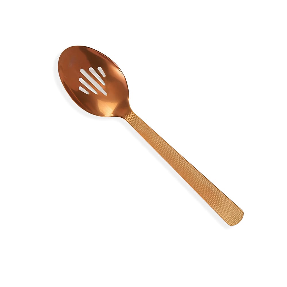 166-BVHSS10 10" Slotted Serving Spoon - Stainless Steel, Bronze