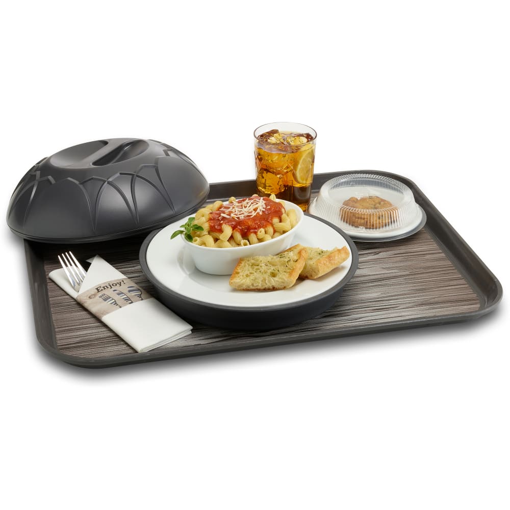 171-DXSMC1520NSQ44 Rectangular Dietary Tray - For Patient Feeding, 15" x 20", Quarry Gr...