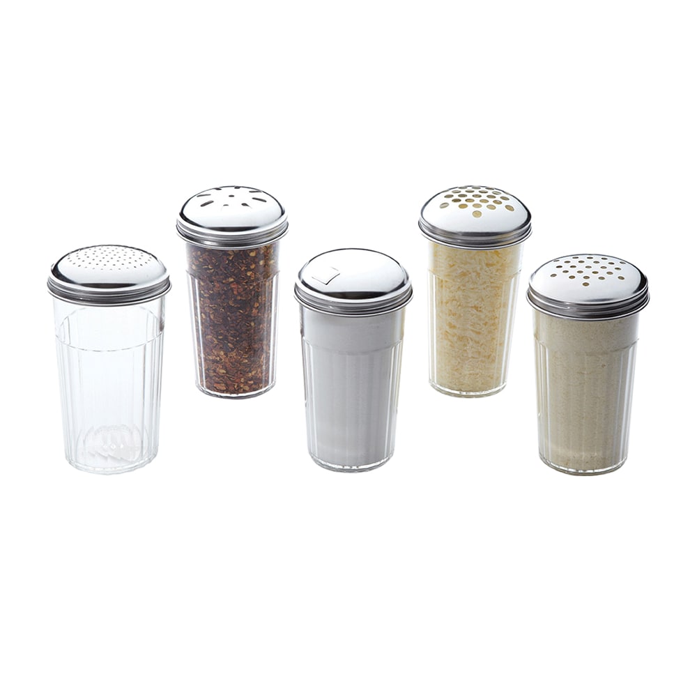 166-3317 Spice Shaker w/ 12 oz Capacity & Top, Plastic/Stainless