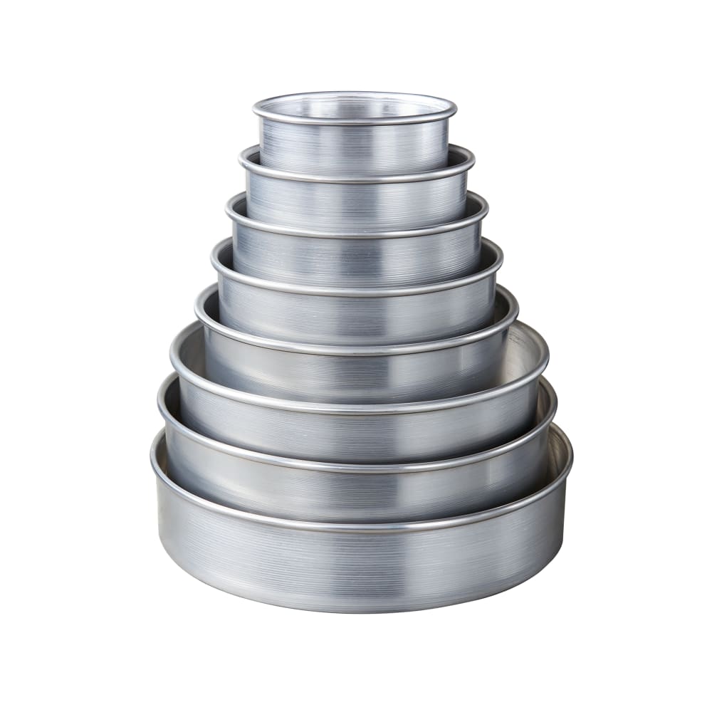 166-3810 10" Round Cake Pan, Aluminum