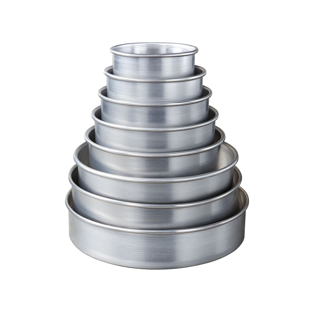 166-3806 6" Round Cake Pan, Aluminum