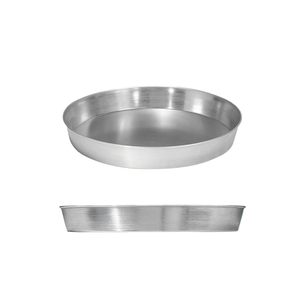 166-A90092 9" Tapered Pizza Pan, 2" Deep, Solid, Aluminum