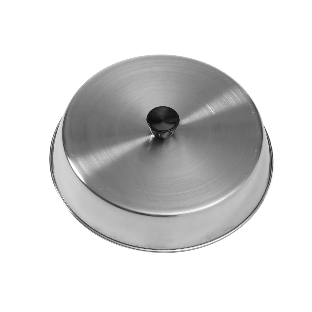 166-BA1040S 10 1/2" Basting Cover w/ Bakelite Knob, 2 1/8" Tall, Stainless
