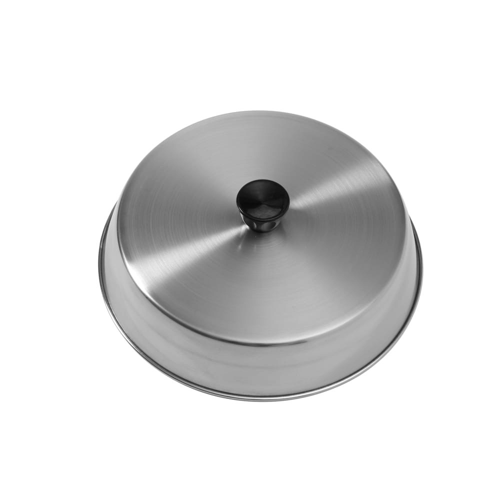 166-BA940S 9 1/4" Basting Cover w/ Bakelite Knob, Black, Stainless