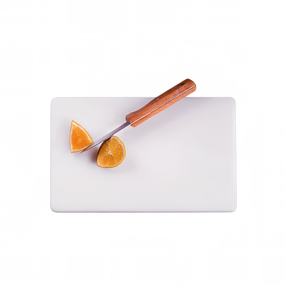 166-BB6105 Bar Board w/ Non Slip Ridges, 6x10", White/Plastic